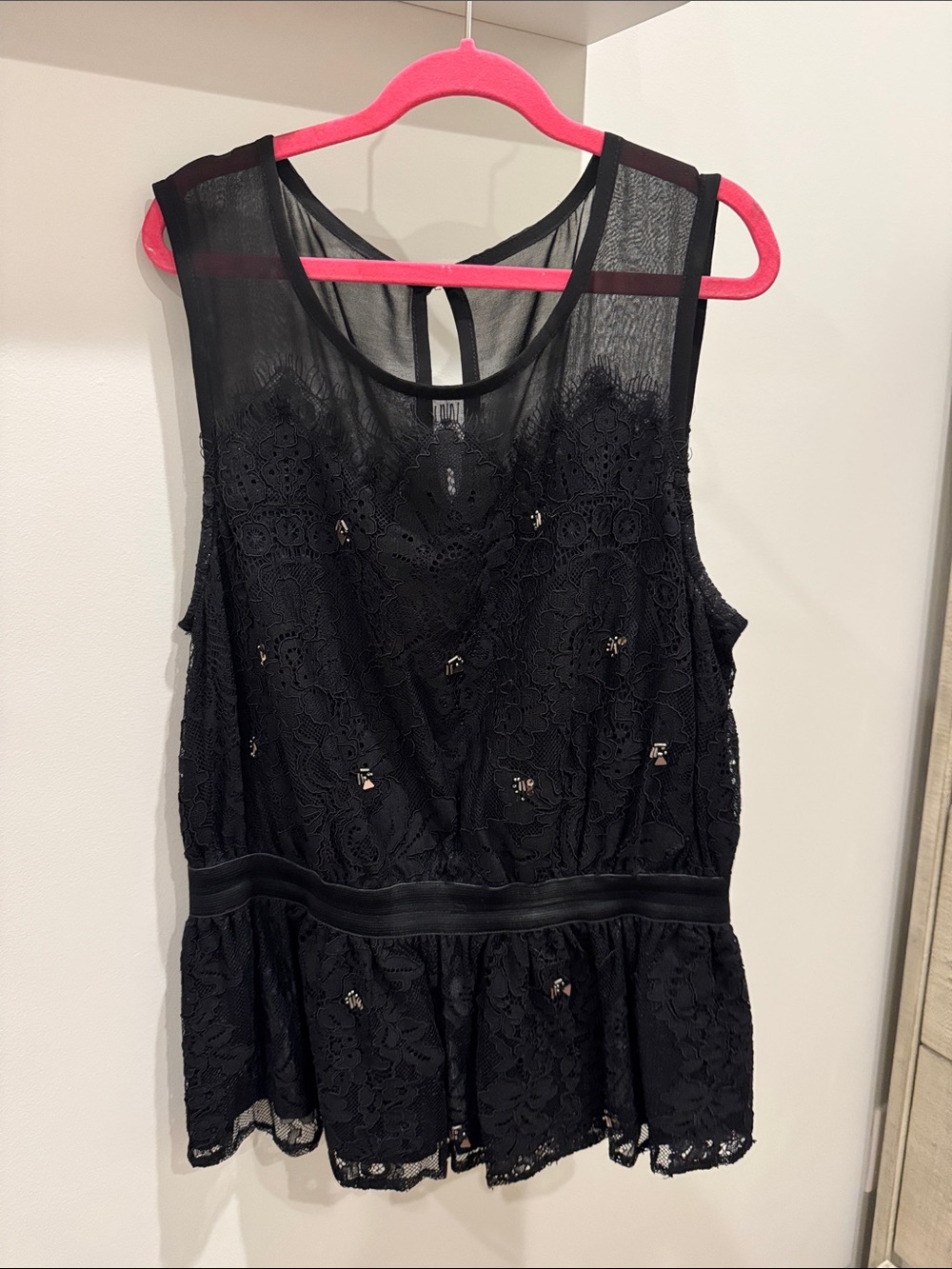 Black going out tank